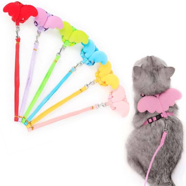 Arnés Con Alitas Y Correa Para Gatos 110cm