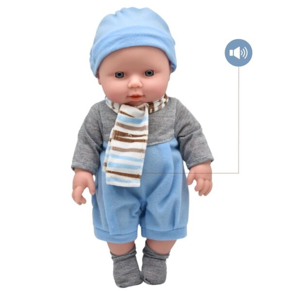 Muñeco Bebé Interactivo Con Sonido Juguete Infantil - Imagen 2