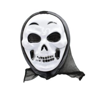 Máscara Terrorífica De Halloween Con Velo Para Disfraz