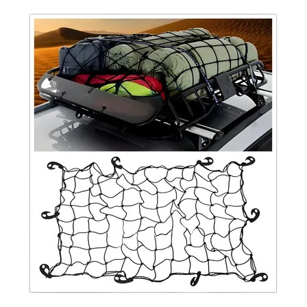 Red Elástica Carga Pulpo Trailer Equipaje 120x 80cm Ganchos - Imagen 4