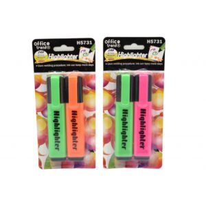 Resaltadores Fluor Doble Color Blíster Pack X2