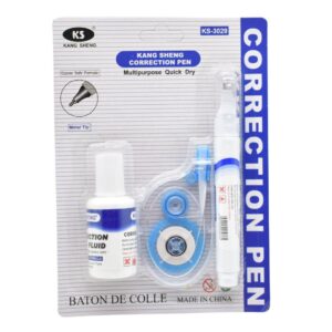 Set De Correctores X3 Líquido Cinta Y Lápiz 3 En 1