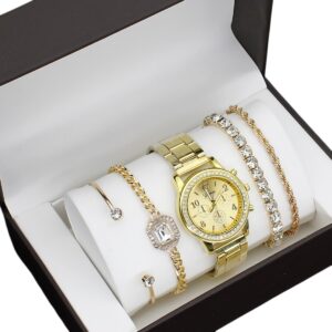 Set Regalo Reloj Y Pulseras Mujer